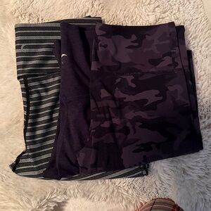 Stylish Women's Black and Gray Leggings